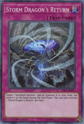 Storm Dragon's Return (Super Rare) [RIRA-EN077] 1st Edition