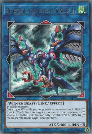 Hraesvelgr, the Desperate Doom Eagle (Rare) [RIRA-EN082] 1st Edition