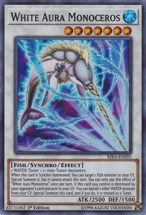 White Aura Monoceros (Super Rare) [RIRA-EN095] 1st Edition