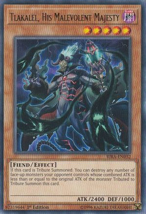 Tlakalel, His Malevolent Majesty (RIRA-ENSP1) (Ultra Rare) [RIRA-ENSP1] Limited