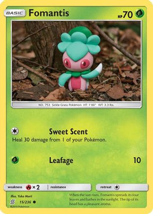 Fomantis - 15/236 [SM - Unified Minds] Reverse Holofoil