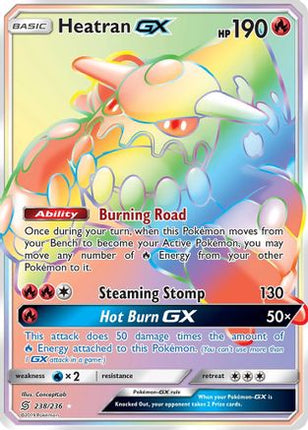 Heatran GX (Secret) - 238/null [SM - Unified Minds] Holofoil