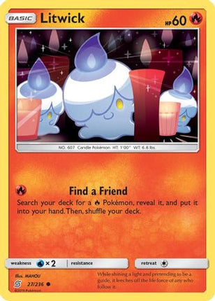 Litwick (27) - 27/236 [SM - Unified Minds] Reverse Holofoil