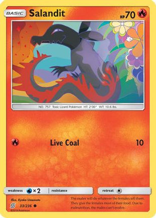 Salandit (33) - 33/236 [SM - Unified Minds] Reverse Holofoil
