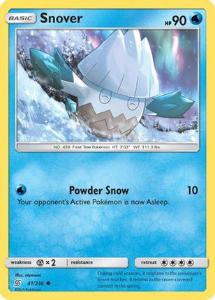 Snover - 41/236 [SM - Unified Minds] Reverse Holofoil