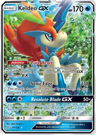 Keldeo GX - 47/236 [SM - Unified Minds] Holofoil