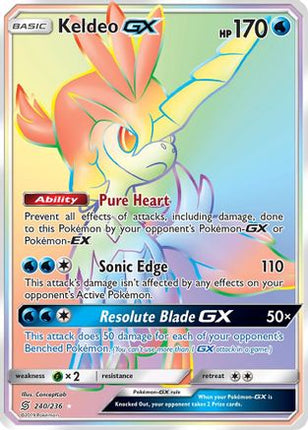 Keldeo GX (Secret) - 240/null [SM - Unified Minds] Holofoil