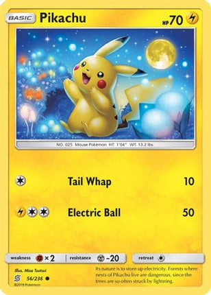 Pikachu (56) - 56/236 [SM - Unified Minds] Reverse Holofoil