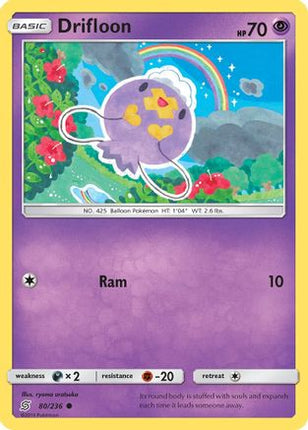 Drifloon - 80/236 [SM - Unified Minds] Reverse Holofoil