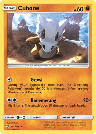Cubone - 105/236 [SM - Unified Minds]