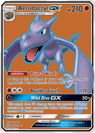 Aerodactyl GX (Full Art) - 224/null [SM - Unified Minds] Holofoil