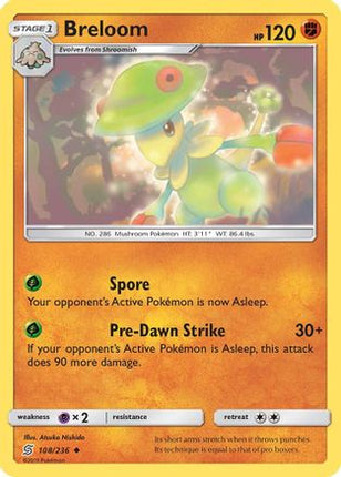 Breloom - 108/236 [SM - Unified Minds] Reverse Holofoil