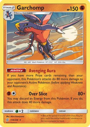 Garchomp - 114/236 [SM - Unified Minds] Holofoil