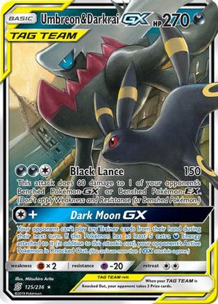 Umbreon & Darkrai GX - 125/236 [SM - Unified Minds] Holofoil