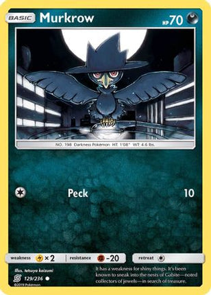 Murkrow (129) - 129/236 [SM - Unified Minds] Reverse Holofoil