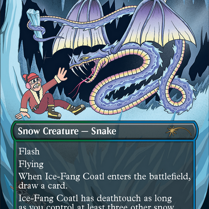 Ice-Fang Coatl (Borderless) [Secret Lair Drop]