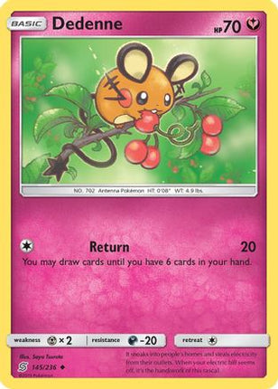 Dedenne - 145/236 [SM - Unified Minds] Reverse Holofoil