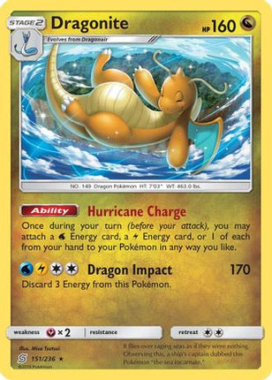 Dragonite - 151/236 [SM - Unified Minds] Reverse Holofoil