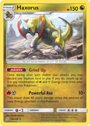 Haxorus - 156/236 [SM - Unified Minds] Reverse Holofoil