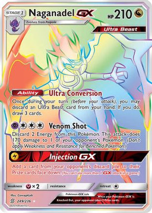 Naganadel GX (Secret) - 249/null [SM - Unified Minds] Holofoil