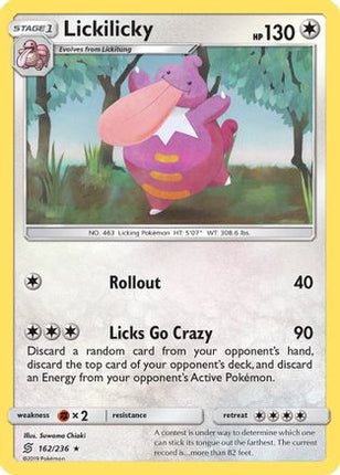 Lickilicky - 162/null [SM - Unified Minds] Reverse Holofoil