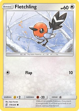 Fletchling - 179/236 [SM - Unified Minds] Reverse Holofoil
