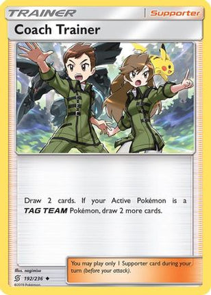 Coach Trainer - 192/236 [SM - Unified Minds] Reverse Holofoil