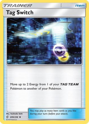 Tag Switch - 209/null [SM - Unified Minds] Reverse Holofoil