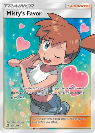 Misty's Favor (Full Art) - 235/null [SM - Unified Minds] Holofoil
