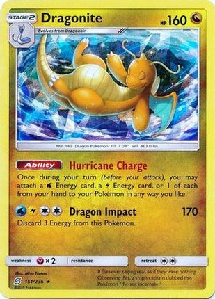 Dragonite - 151/236 (Cracked Ice Holo) [Deck Exclusives] Holofoil