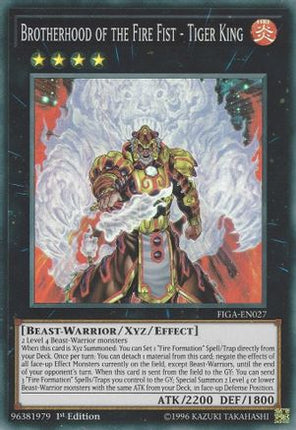 Brotherhood of the Fire Fist - Tiger King (Super Rare) [FIGA-EN027] 1st Edition