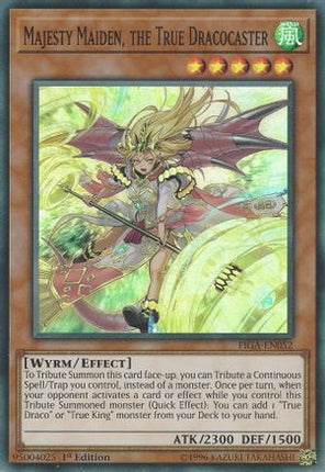 Majesty Maiden, the True Dracocaster (Super Rare) [FIGA-EN052] 1st Edition