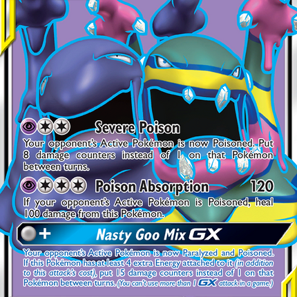 Muk & Alolan Muk GX (196) (Full Art) - 196/null [SM - Unbroken Bonds] Holofoil