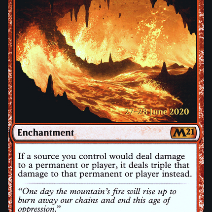 Fiery Emancipation [Core Set 2021 Promos] Prerelease Foil