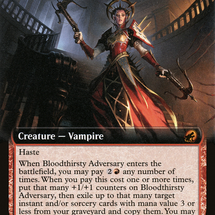 Bloodthirsty Adversary (Extended Art) [Innistrad: Midnight Hunt]