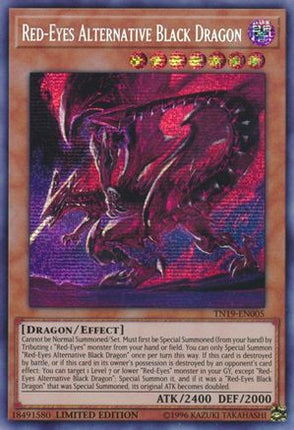 Red-Eyes Alternative Black Dragon (Prismatic Secret Rare) [TN19-EN005] Limited