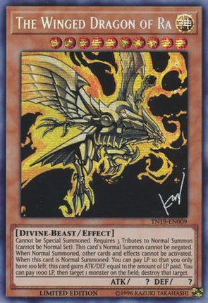 The Winged Dragon of Ra (Prismatic Secret Rare) [TN19-EN009] Limited