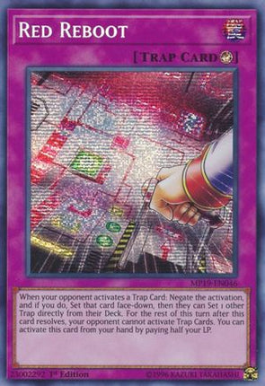 Red Reboot (Prismatic Secret Rare) [MP19-EN046] 1st Edition