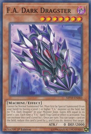 F.A. Dark Dragster (Common / Short Print) [MP19-EN060] Unlimited