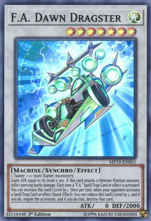 F.A. Dawn Dragster (Super Rare) [MP19-EN061] 1st Edition