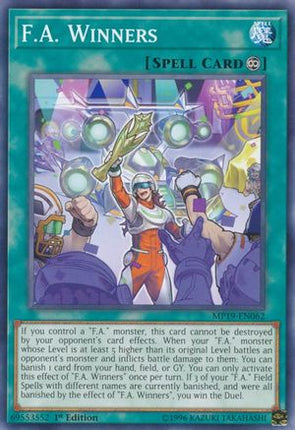 F.A. Winners (Common / Short Print) [MP19-EN062] Unlimited