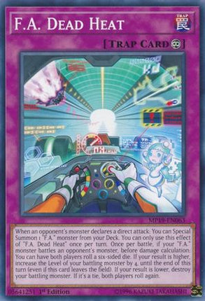F.A. Dead Heat (Common / Short Print) [MP19-EN063] Unlimited