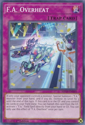 F.A. Overheat (Common / Short Print) [MP19-EN064] Unlimited