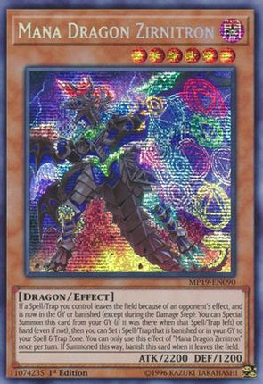 Mana Dragon Zirnitron (Prismatic Secret Rare) [MP19-EN090] Unlimited