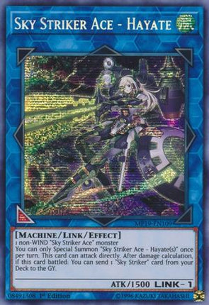 Sky Striker Ace - Hayate (Prismatic Secret Rare) [MP19-EN109] 1st Edition