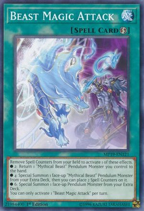 Beast Magic Attack (Common / Short Print) [MP19-EN121] 1st Edition