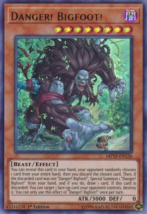 Danger! Bigfoot! (Ultra Rare) [MP19-EN136] Unlimited