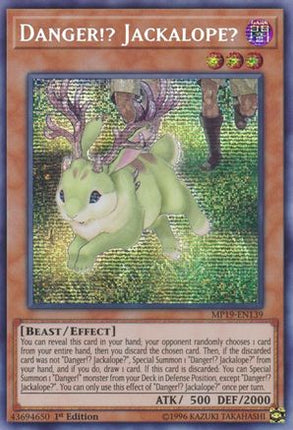 Danger!? Jackalope? (Prismatic Secret Rare) [MP19-EN139] 1st Edition