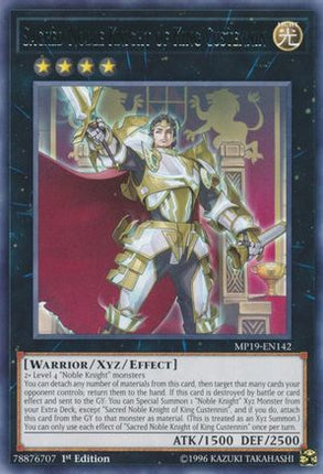 Sacred Noble Knight of King Custennin (Rare) [MP19-EN142] 1st Edition