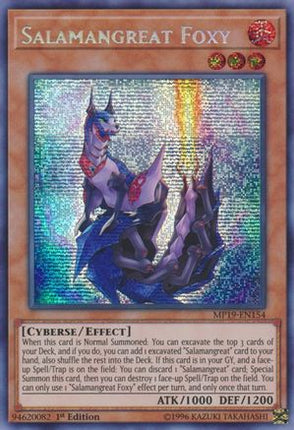 Salamangreat Foxy (Prismatic Secret Rare) [MP19-EN154] 1st Edition